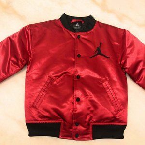 Red Jordan Bomber Jacket-Youth Sz 5-6
